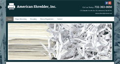 Desktop Screenshot of americanshredderinc.com