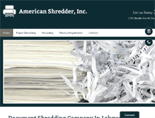 Tablet Screenshot of americanshredderinc.com